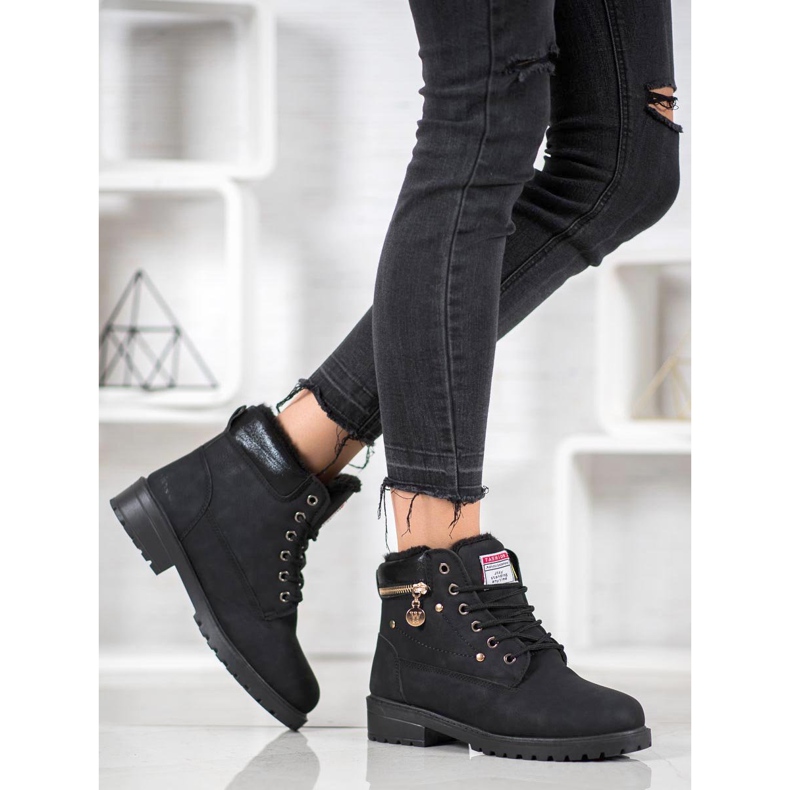 SHELOVET Trappers With Lock Ornate negru 1