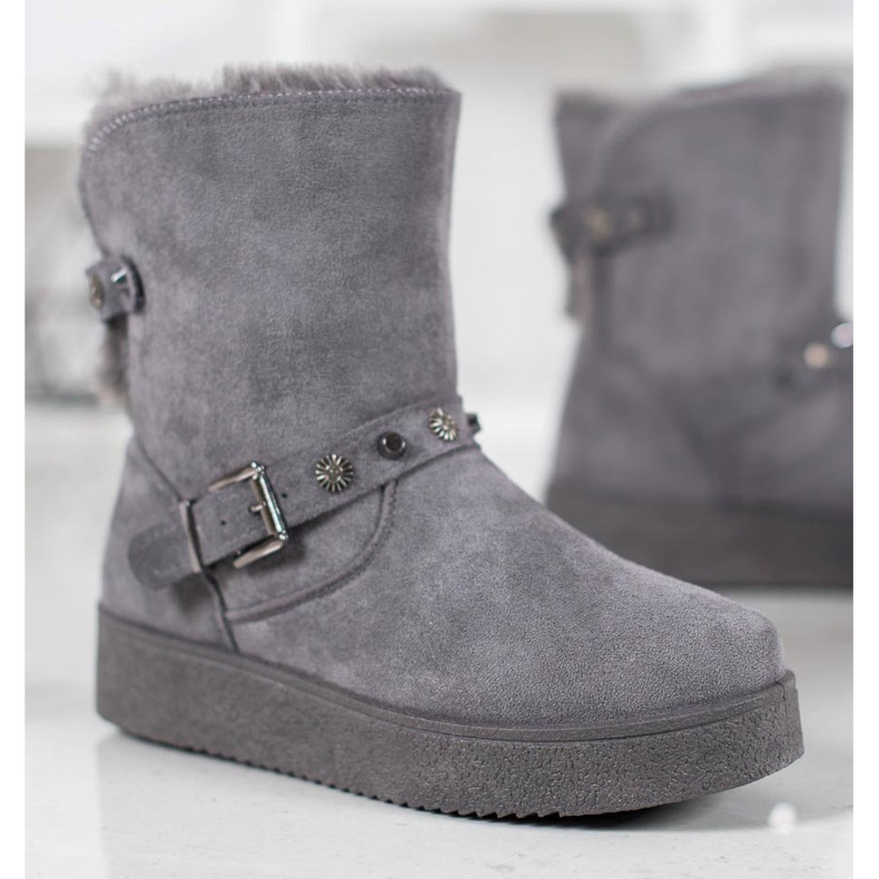 SHELOVET Mukluki cu jeturi gri 1