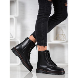 SHELOVET Muncitori negri cu piele ecologică negru 1