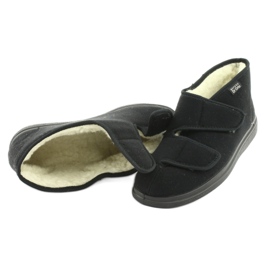 Dr.Orto Befado papuci caldi pentru barbati cu Velcro, pu 986M011, negru 4