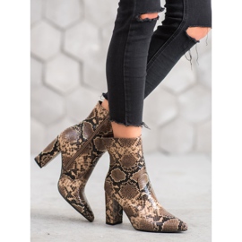 Seastar Snake Print Boot maro multicolor 2