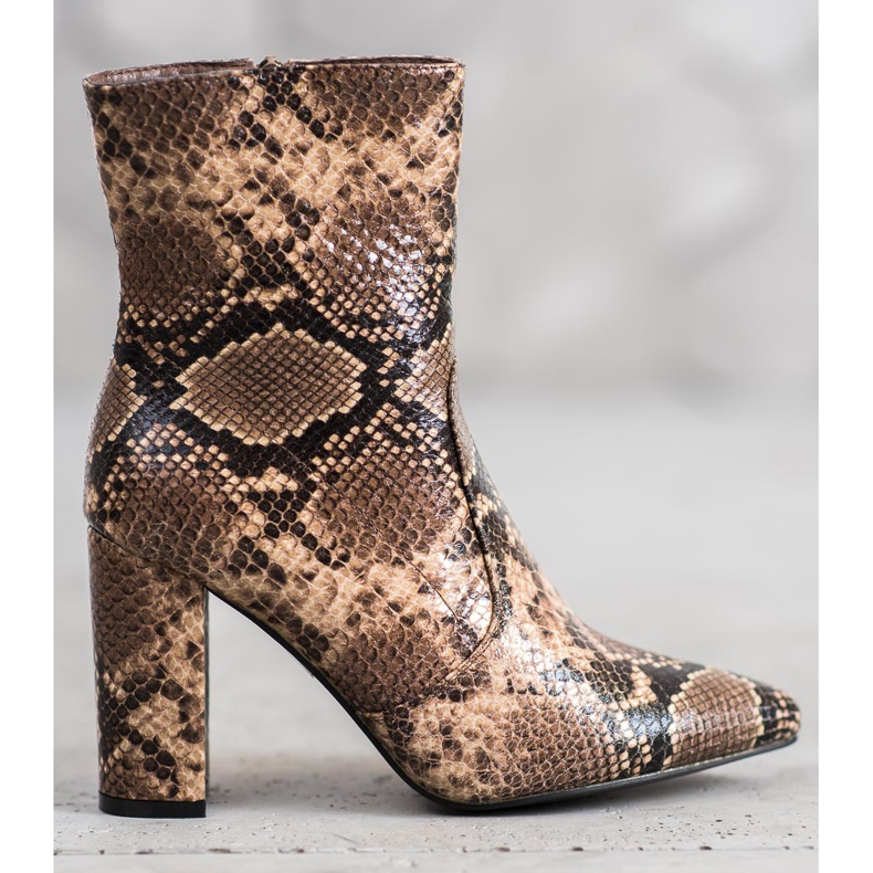 Seastar Snake Print Boot maro multicolor 1