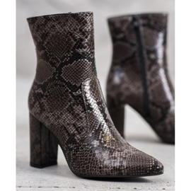 Seastar Snake Print Boot maro multicolor 1