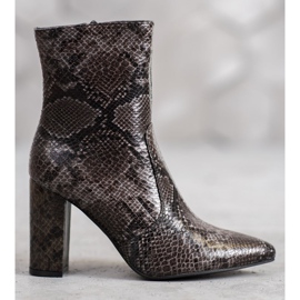 Seastar Snake Print Boot maro multicolor 4