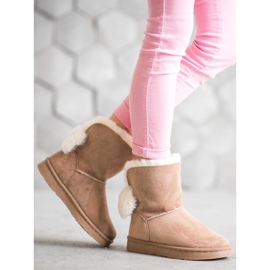 SHELOVET Mukluki din piele caldă maro 1