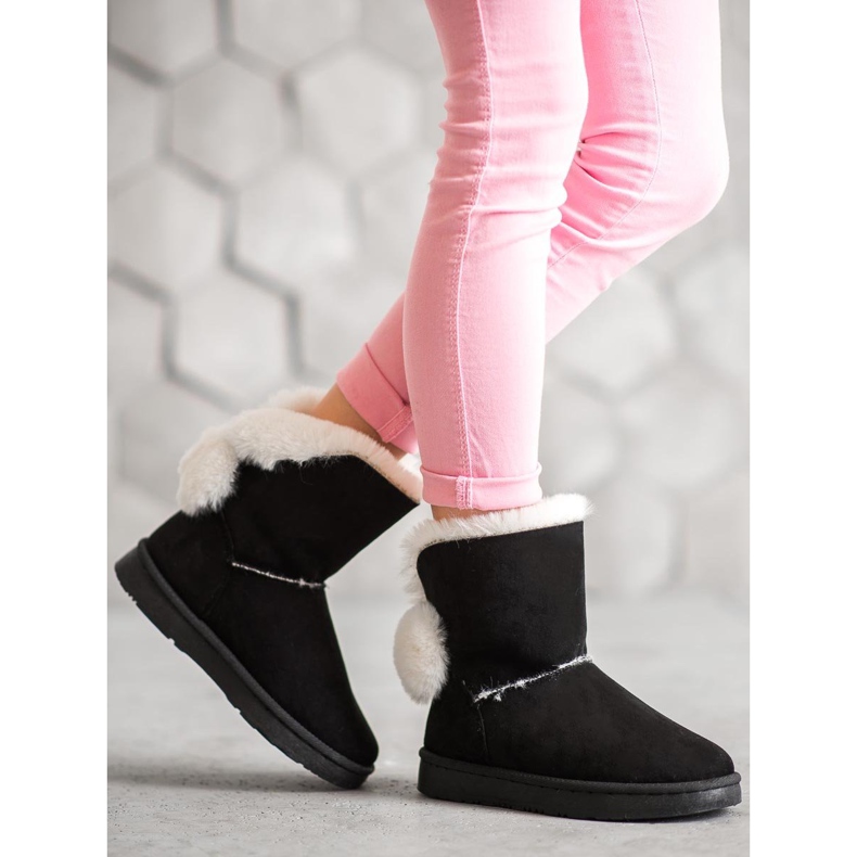 SHELOVET Mukluki din piele caldă negru 1