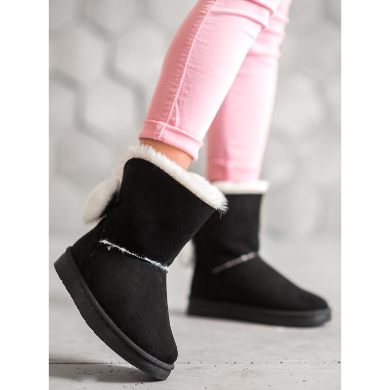 SHELOVET Mukluki din piele caldă negru 2