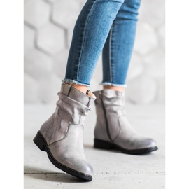 Super Me Cizme calde de cowboy gri 1 Super Me Cizme calde de cowboy gri 1