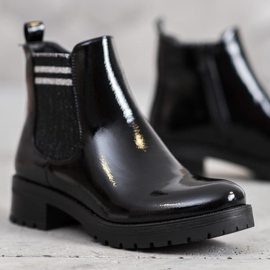 SHELOVET Ghete sportive pe platformă negru 1