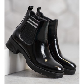 SHELOVET Ghete sportive pe platformă negru 2