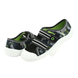 Încălțăminte pentru copii Befado 672Y069 negru gri verde 4