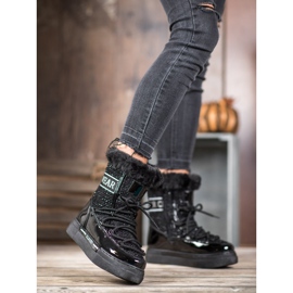 Bella Paris Cizme de zăpadă clasice la modă negru 2