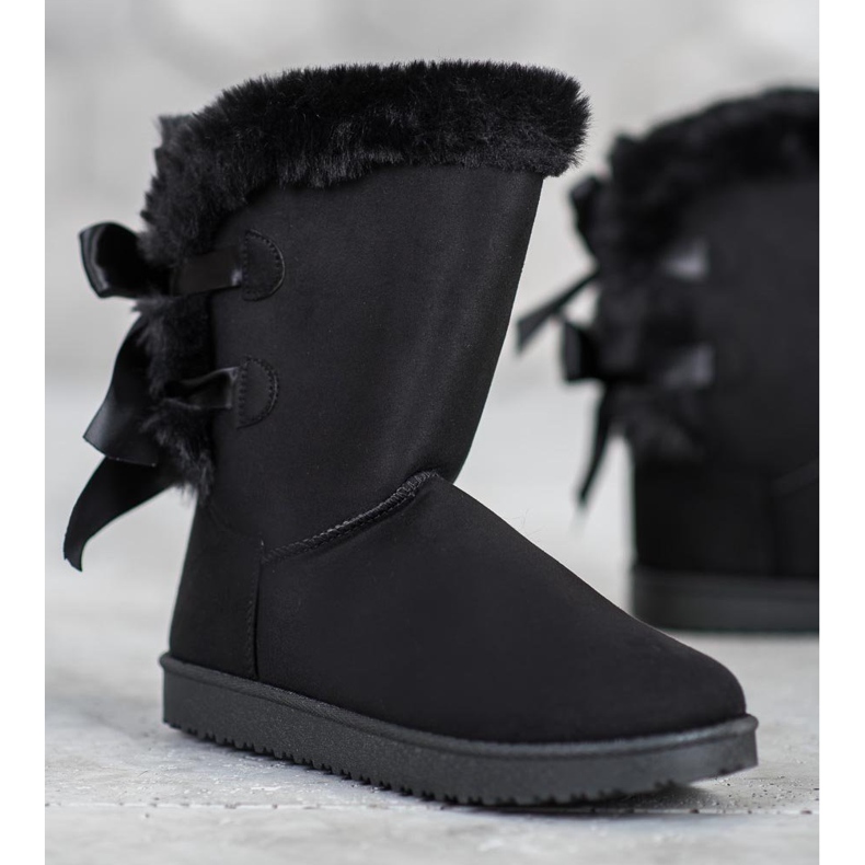 Mukluki înalt cu arcuri negru 1