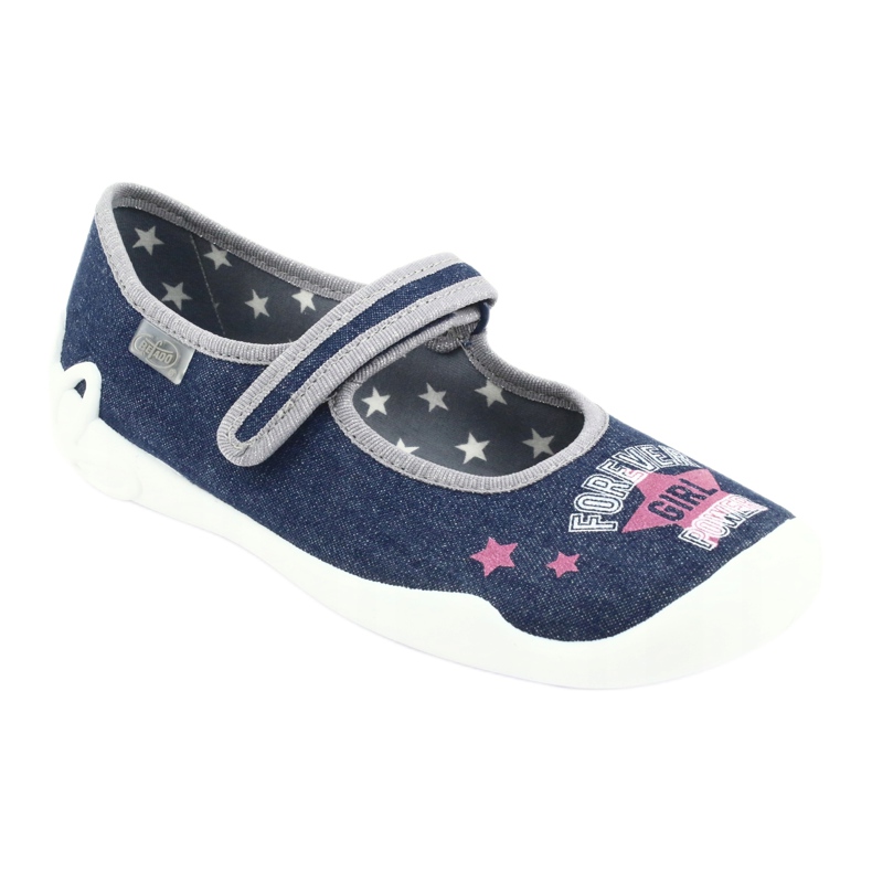 Încălțăminte pentru copii Befado 114Y369 albastru roz gri 1