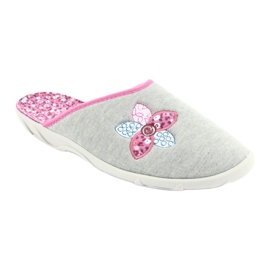 Pantofi de damă de culoare Befado 235D155 violet gri 1