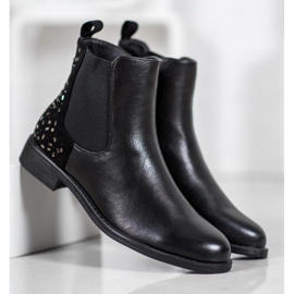 J. Star Cizme Cu Cristale negru 2 J. Star Cizme Cu Cristale negru 2