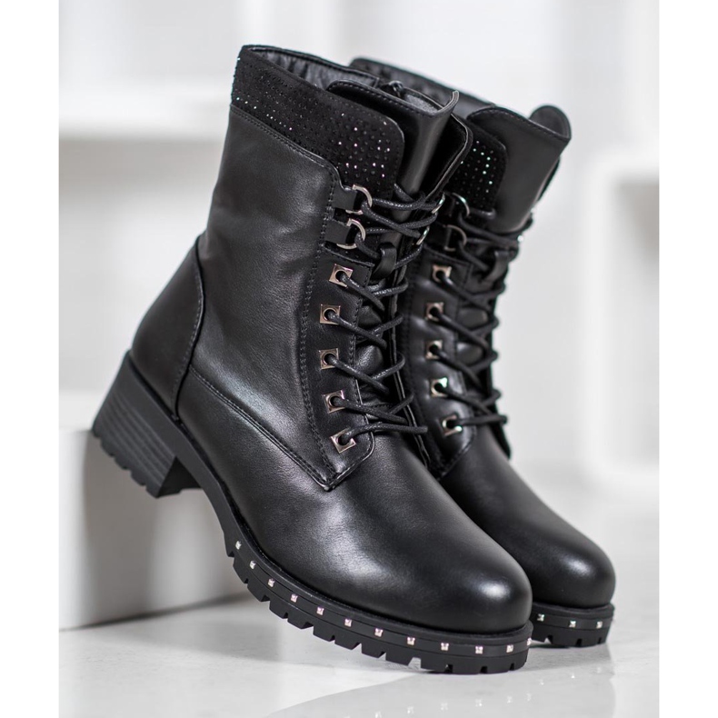 J. Star Trappers înalți cu jeturi negru 2