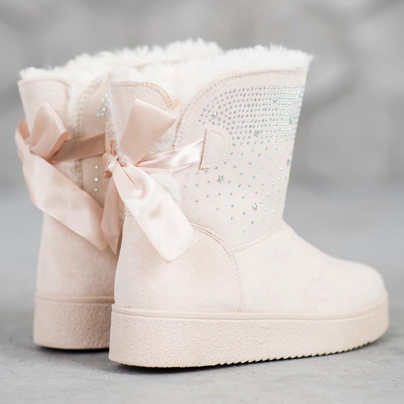 SHELOVET Mukluki Cu Cristale maro 1