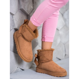 SHELOVET Mukluki cald cu arc maro 2 SHELOVET Mukluki cald cu arc maro 2