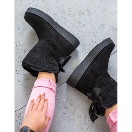 SHELOVET Mukluki Cu Cristale negru 2