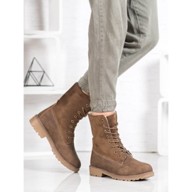 Super Me Ghete cu dantelă kaki verde 2 Super Me Ghete cu dantelă kaki verde 2