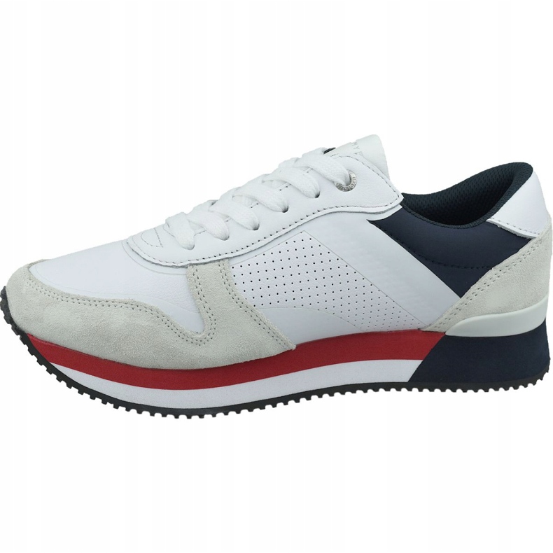 Pantofi Tommy Hilfiger Active City Sneaker W FW0FW04304 020 alb roșu albastru marin 1