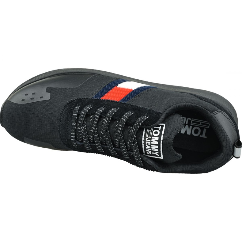 Încălțăminte Tommy Hilfiger Flag Flexi Tommy Jeans Adidași M EM0EM00331 990 negru 2