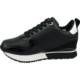 Sneaker din piele Tommy Hilfiger din piele W FW0FW04420 990 negru 1