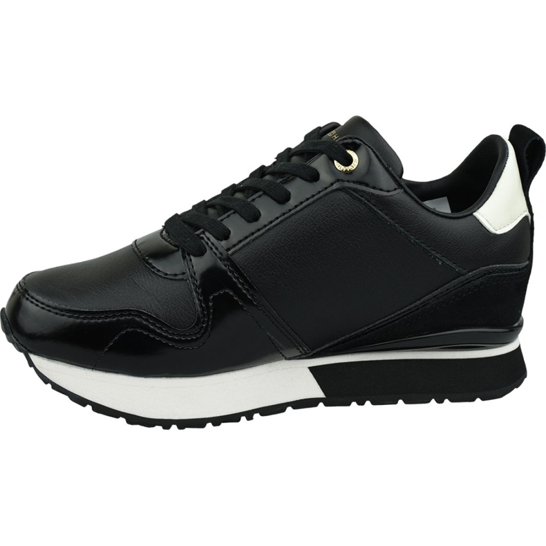 Sneaker din piele Tommy Hilfiger din piele W FW0FW04420 990 negru 1