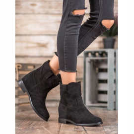 Seastar Cizme de cowboy la modă negru 1