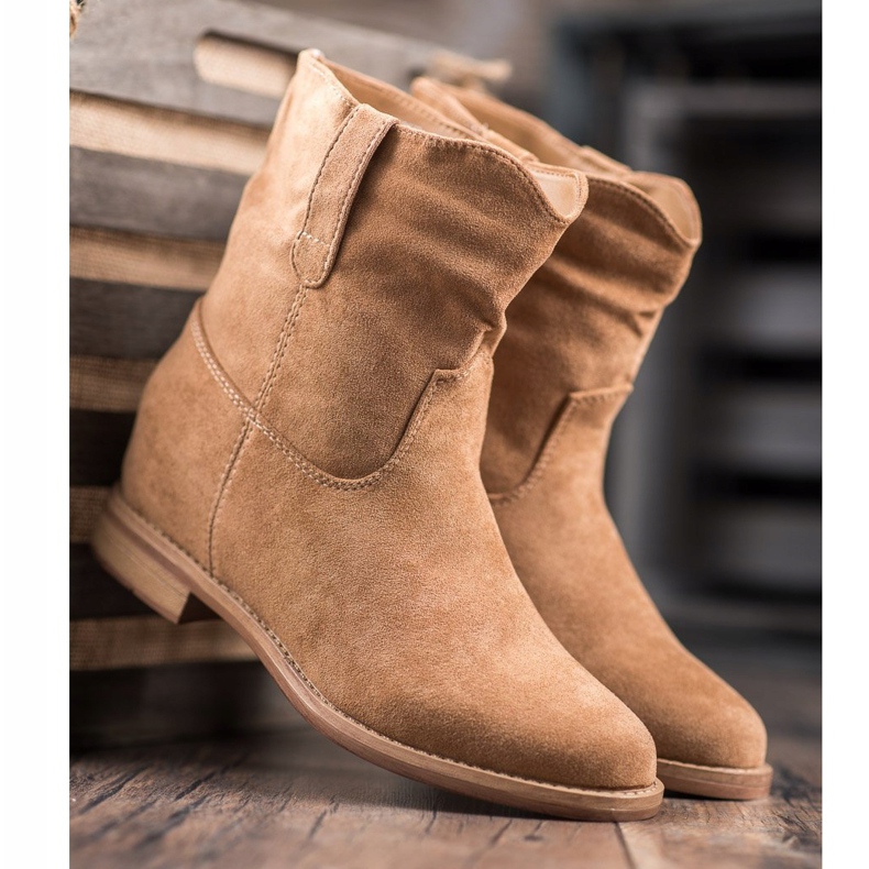 Seastar Cizme de cowboy la modă maro 1 Seastar Cizme de cowboy la modă maro 1