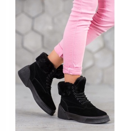 SHELOVET Taperki la modă pe platformă negru 1