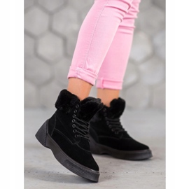 SHELOVET Taperki la modă pe platformă negru 2