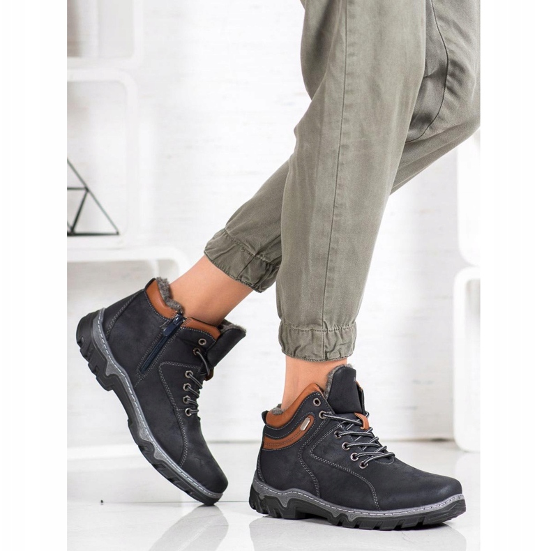 Încălțăminte caldă MCKEYLOR albastru marin 2