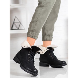 SHELOVET Cizme de drumeție cu coadă retractabilă negru 1