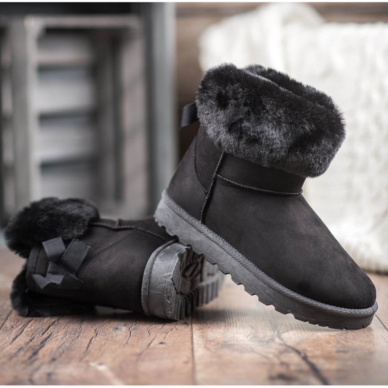 SHELOVET Mukluki Cu Blana negru 1