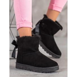 SHELOVET Mukluki cald cu arc negru 2