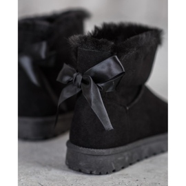 SHELOVET Mukluki cald cu arc negru 1