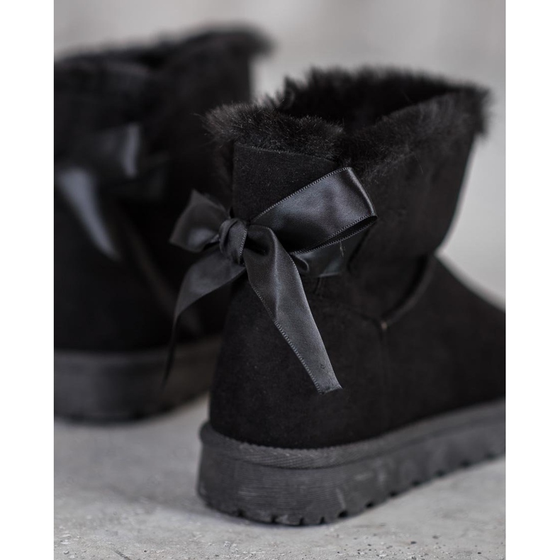 SHELOVET Mukluki cald cu arc negru 1