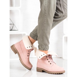 SHELOVET Cizme de drumeție cu coadă retractabilă roz 1