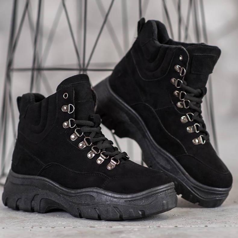 Yes Mile Trappers confortabili pe platformă negru 1 Yes Mile Trappers confortabili pe platformă negru 1