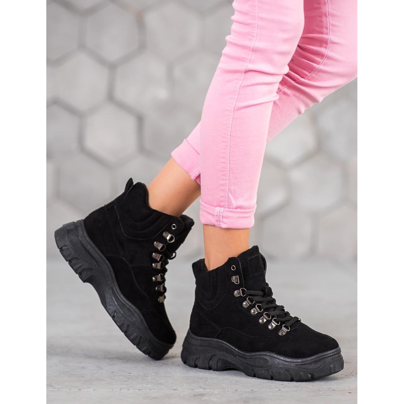 Yes Mile Trappers confortabili pe platformă negru 2 Yes Mile Trappers confortabili pe platformă negru 2