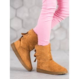 Haver Cizme de zăpadă calde cu arcuri maro 2