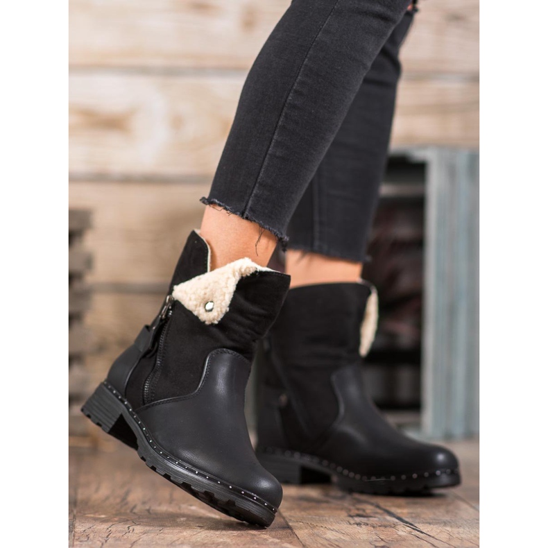 SHELOVET Muncitorii cu pantofi înfășurați negru 1 SHELOVET Muncitorii cu pantofi înfășurați negru 1