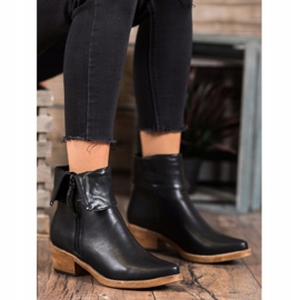 Kylie Cizme de cowboy cu partea superioară îndoită negru 2 Kylie Cizme de cowboy cu partea superioară îndoită negru 2