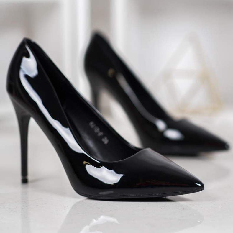 SHELOVET Pompele lăcuite negru 1