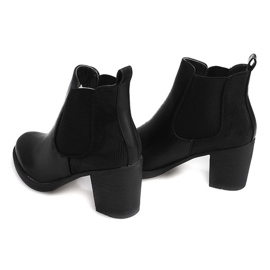 Ghete pe toc cu elastic 1227 negru 1