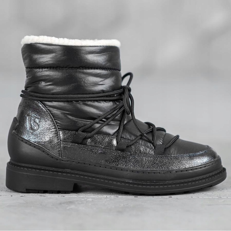 Vices Cizme de zăpadă textile negru 1