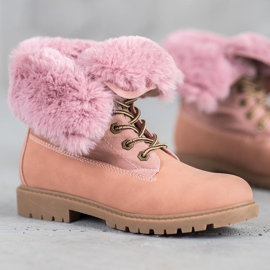 Vices Pink Trappers With Roll Up Shank roz 6