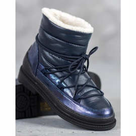 Cizme de zăpadă textile VICES albastru marin albastru 3